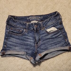 American Eagle Outfitters Women's Blue Denim Shorts
